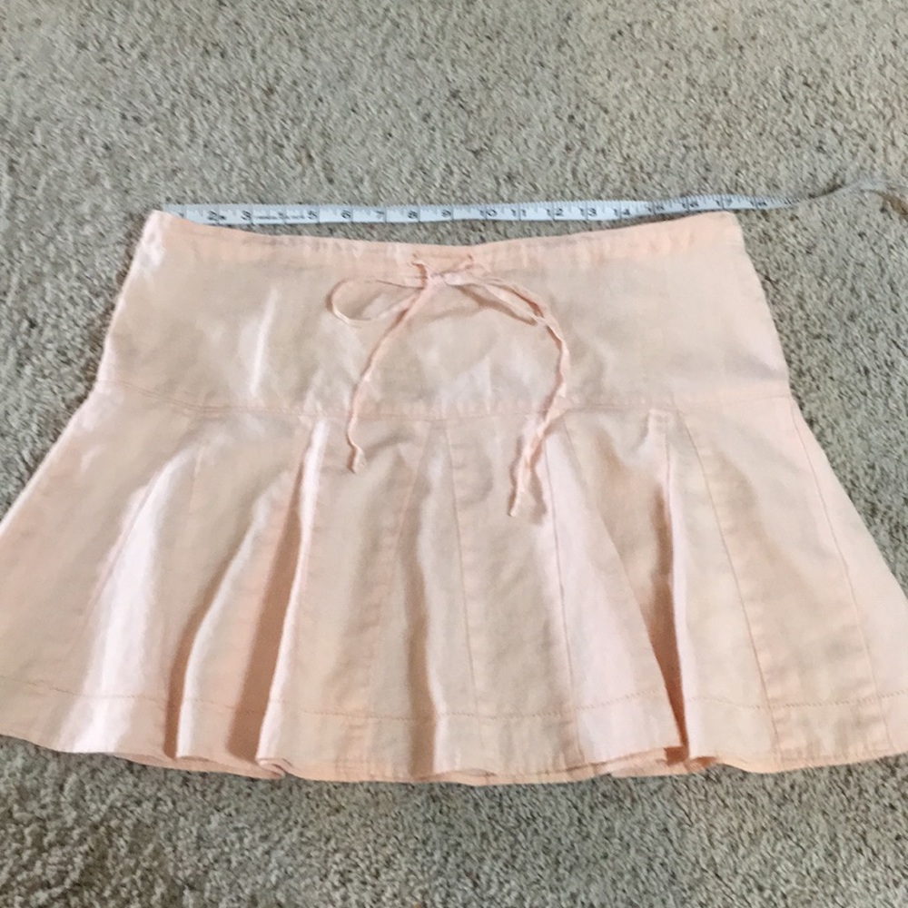 Calvin Klein Drawstring Linen Skirt Size 6